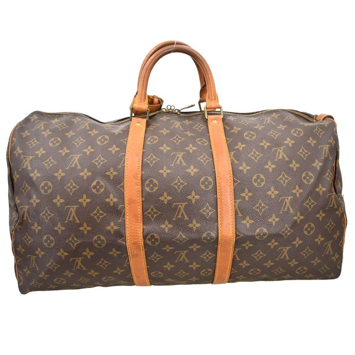 Louis Vuitton Louis Vuitton Keepall Bag Monogram Canvas Brown Canvas Travel Bag Bag (Authentic Pre-Loved)