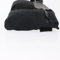 Gucci Vintage Double Belt Bag Gg Canvas With Leather Black Canvas Clutche & Pouche Bag (Authentic Pre-Loved)