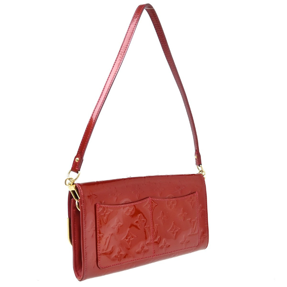 Louis Vuitton Louis Vuitton Rossmore Handbag Monogram Vernis Red Patent_Leather Shoulder Bag Bag (Authentic Pre-Loved)