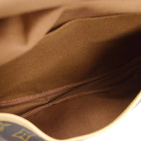 Louis Vuitton Saumur Handbag Monogram Canvas Brown Canvas Shoulder Bag Bag (Pre-Loved)