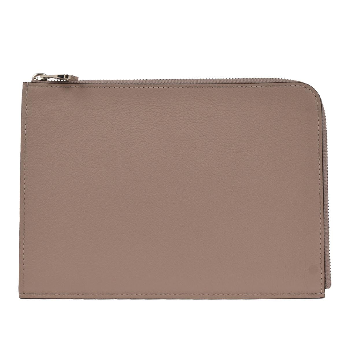Louis Vuitton Pochette Jour Leather Gray Leather Clutche & Pouche Bag (Authentic Pre-Loved)