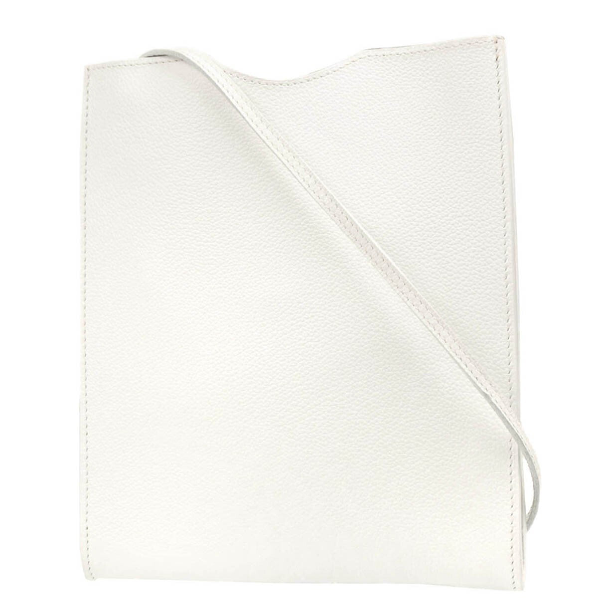 Hermes Onimaitou Handbag Leather White Leather Shoulder Bag Bag (Pre-Loved)