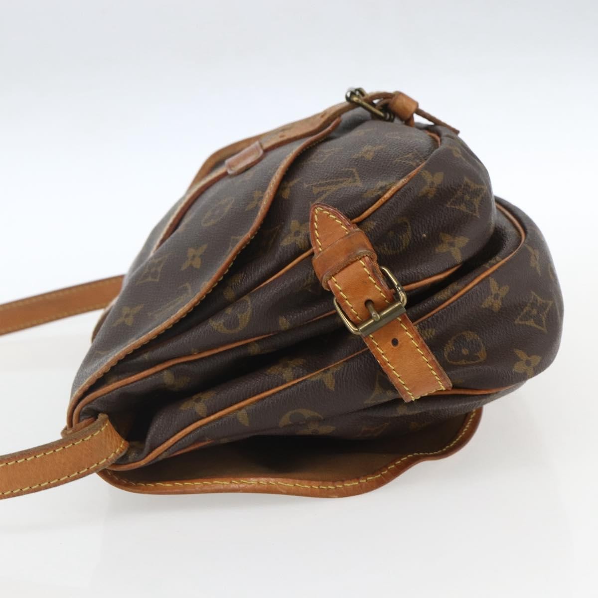 Louis Vuitton Saumur Handbag Monogram Canvas Brown Canvas Shoulder Bag Bag (Authentic Pre-Loved)