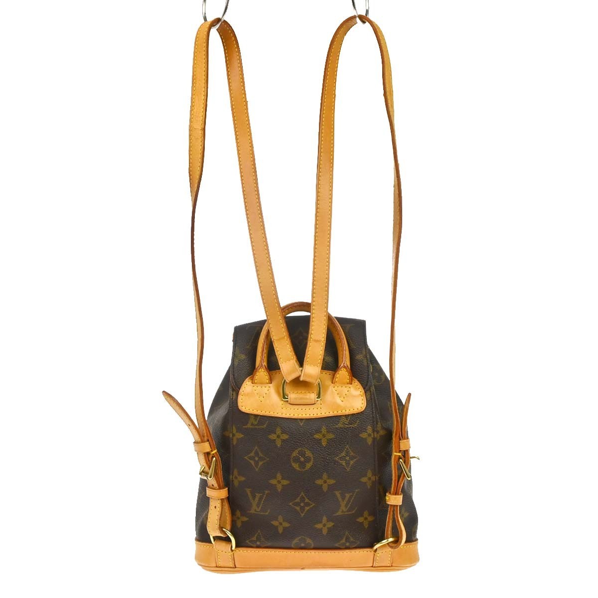 Louis Vuitton Vintage Montsouris Backpack Monogram Canvas Brown Canvas Backpack Bag (Pre-Loved)
