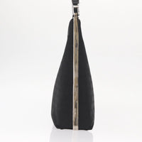 Salvatore Ferragamo Vintage Shoulder Bag Canvas Black Canvas Shoulder Bag Bag (Authentic Pre-Loved)