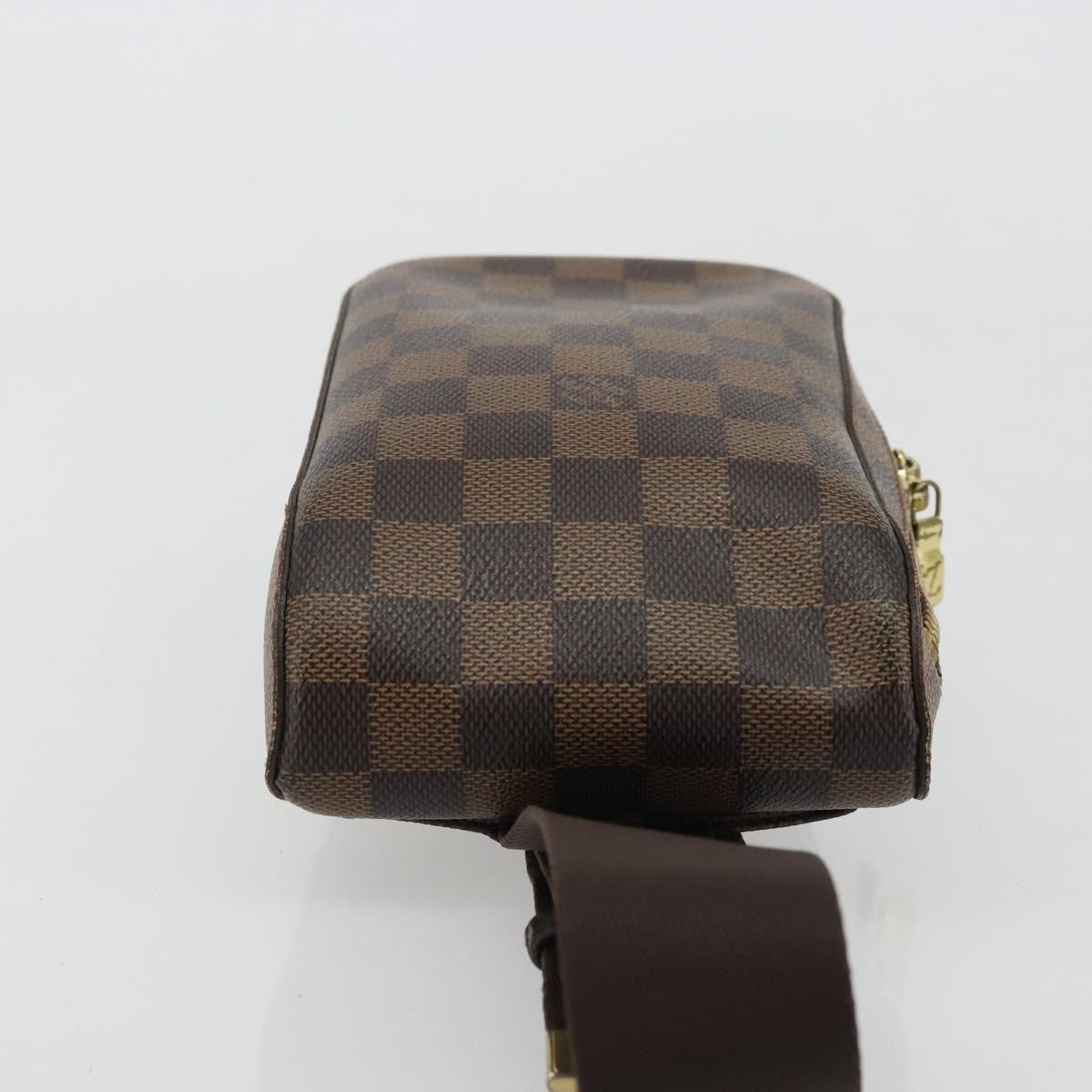 Louis Vuitton Geronimos Waist Bag Damier Brown Canvas Shoulder Bag Bag (Authentic Pre-Loved)