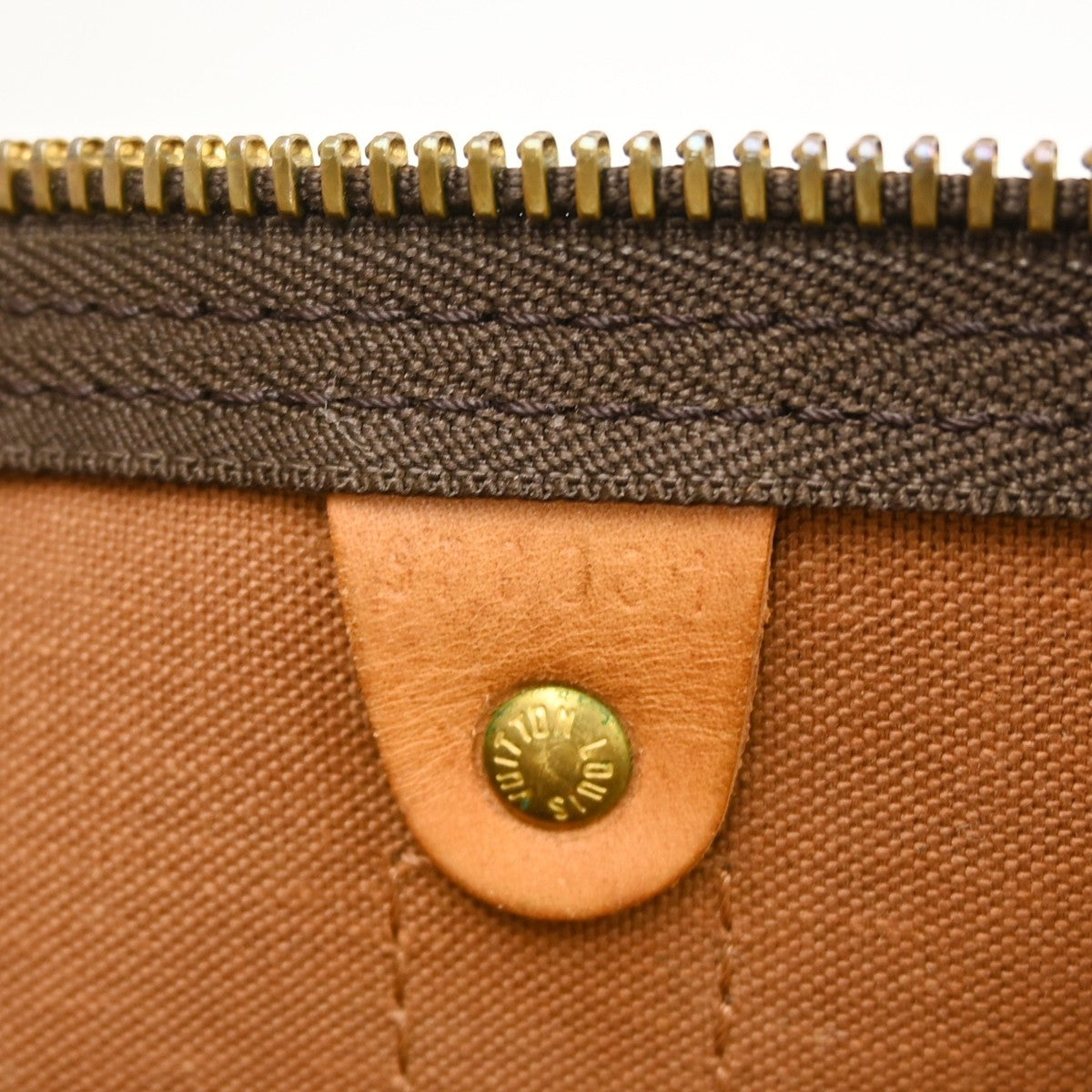 Louis Vuitton Keepall Bag Monogram Canvas Brown Canvas Travel Bag Bag (Pre-Loved)