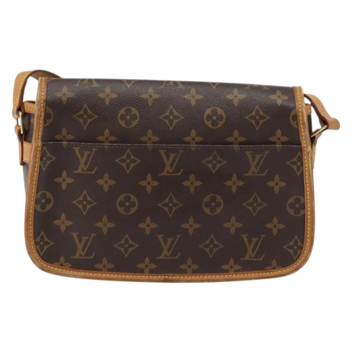 Louis Vuitton Sologne Handbag Monogram Canvas Brown Canvas Shoulder Bag Bag (Pre-Loved)