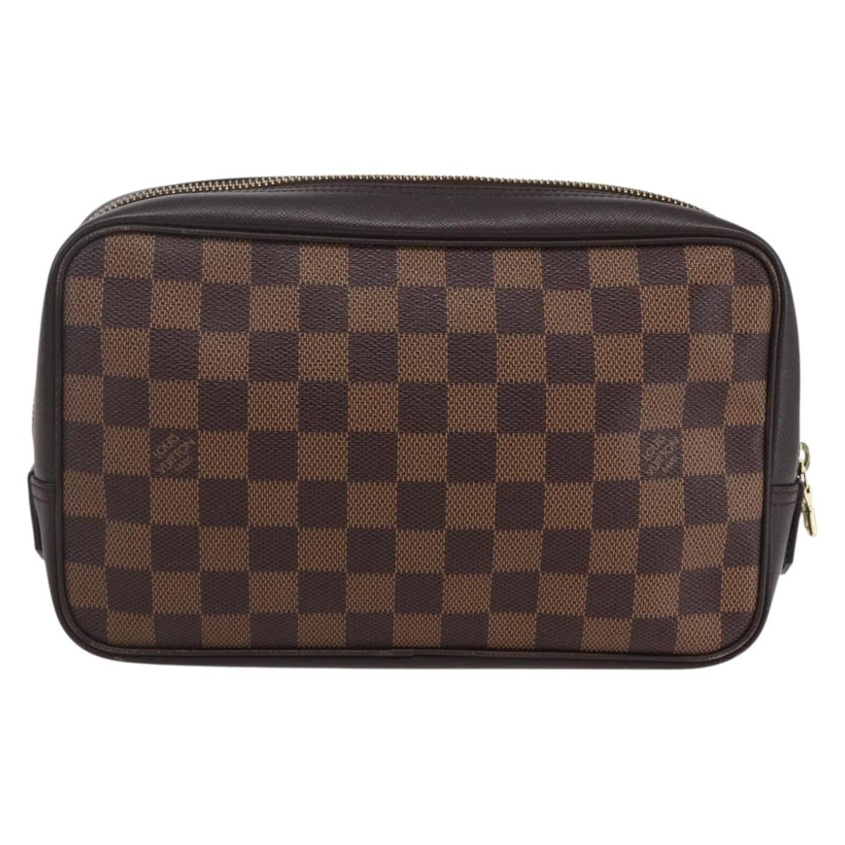 Louis Vuitton Louis Vuitton Trousse Toilette Damier Canvas Brown Canvas Clutche & Pouche Bag (Pre-Loved)