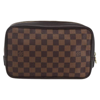 Louis Vuitton Louis Vuitton Trousse Toilette Damier Canvas Brown Canvas Clutche & Pouche Bag (Pre-Loved)