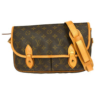 Louis Vuitton Sac Gibeciere Messenger Bag Monogram Canvas Brown Canvas Shoulder Bag Bag (Pre-Loved)