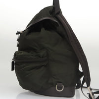 Prada Prada Double Front Pocket Backpack Tessuto Khaki Nylon Backpack Bag (Pre-Loved)