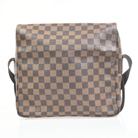 Louis Vuitton Naviglio Handbag Damier Brown Canvas Shoulder Bag Bag (Authentic Pre-Loved)