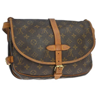 Louis Vuitton Louis Vuitton Saumur Handbag Monogram Canvas Brown Canvas Shoulder Bag Bag (Authentic Pre-Loved)