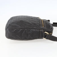 Gucci Front Zip Messenger Guccissima Leather Brown Leather Shoulder Bag Bag (Authentic Pre-Loved)