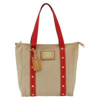 Louis Vuitton Antigua Tote Canvas Beige Canvas Tote Bag Bag (Authentic Pre-Loved)