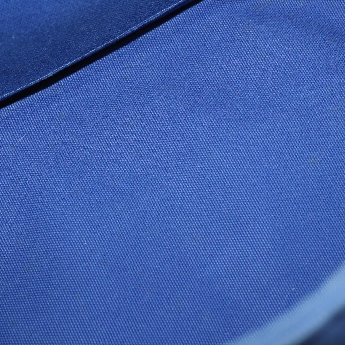 Prada Canapa Open Tote Canvas Blue Canvas Tote Bag Bag (Pre-Loved)