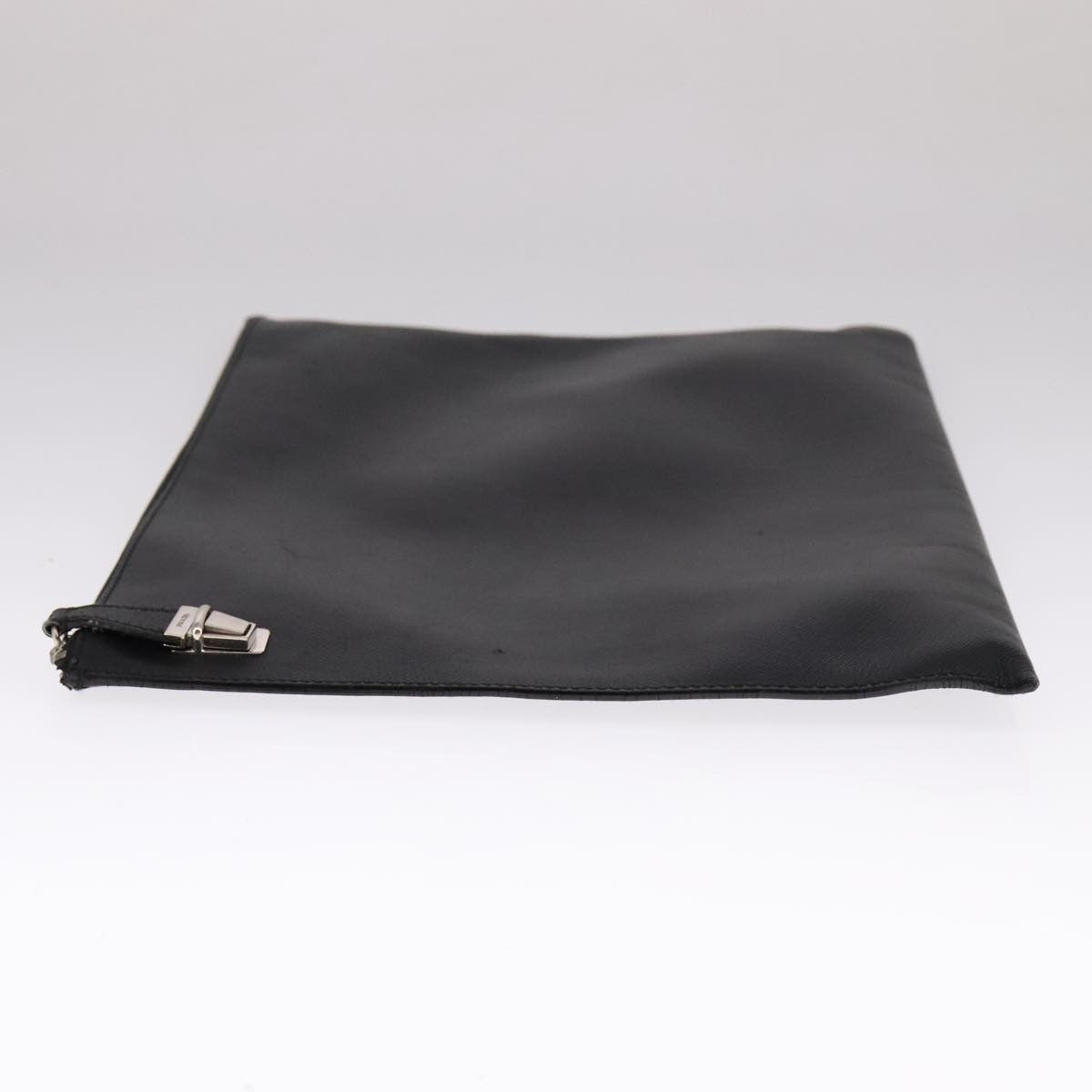 Prada Vintage Pouch Leather Black Leather Clutche & Pouche Bag (Pre-Loved)