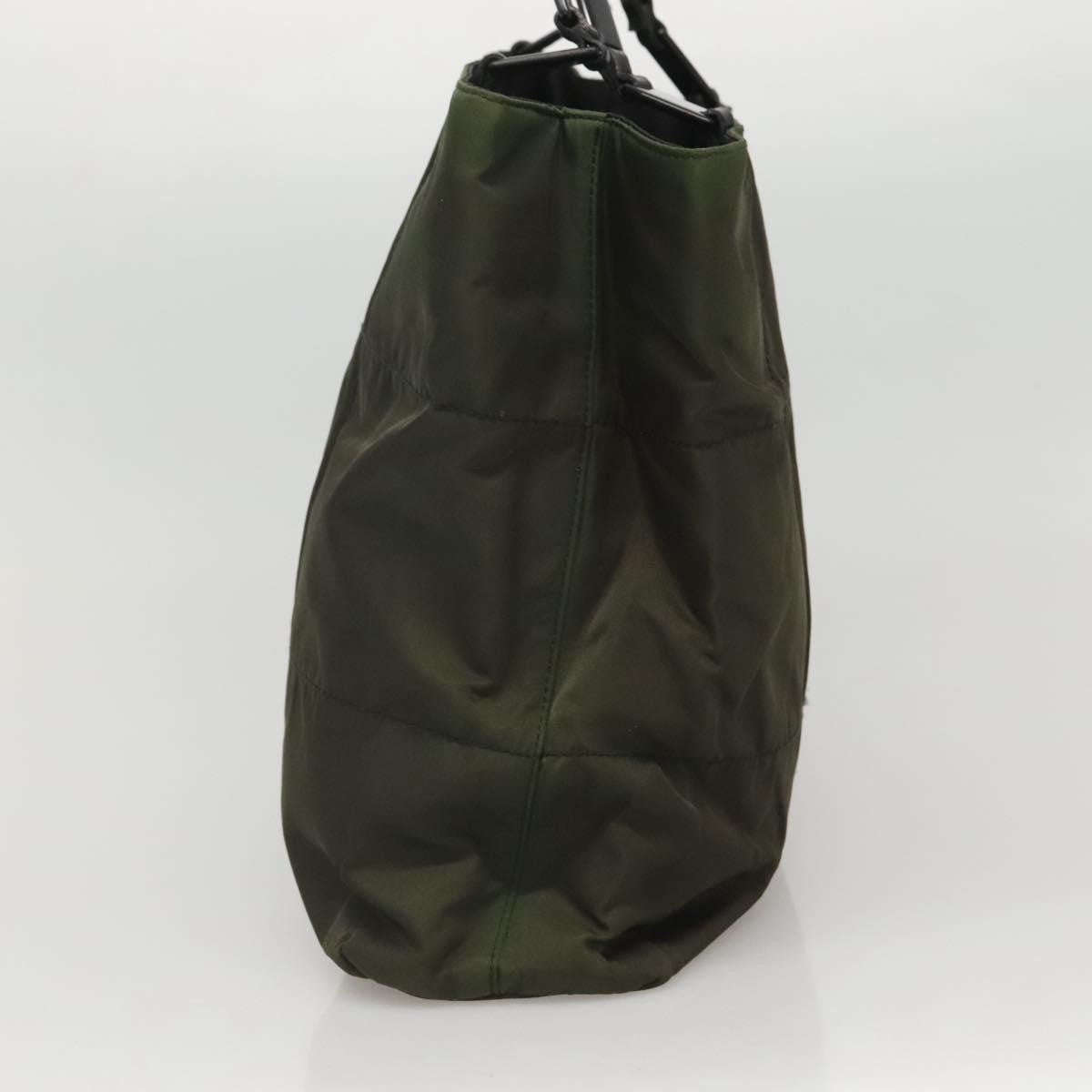 Prada Vintage Shoulder Bag Tessuto Khaki Nylon Shoulder Bag Bag (Authentic Pre-Loved)