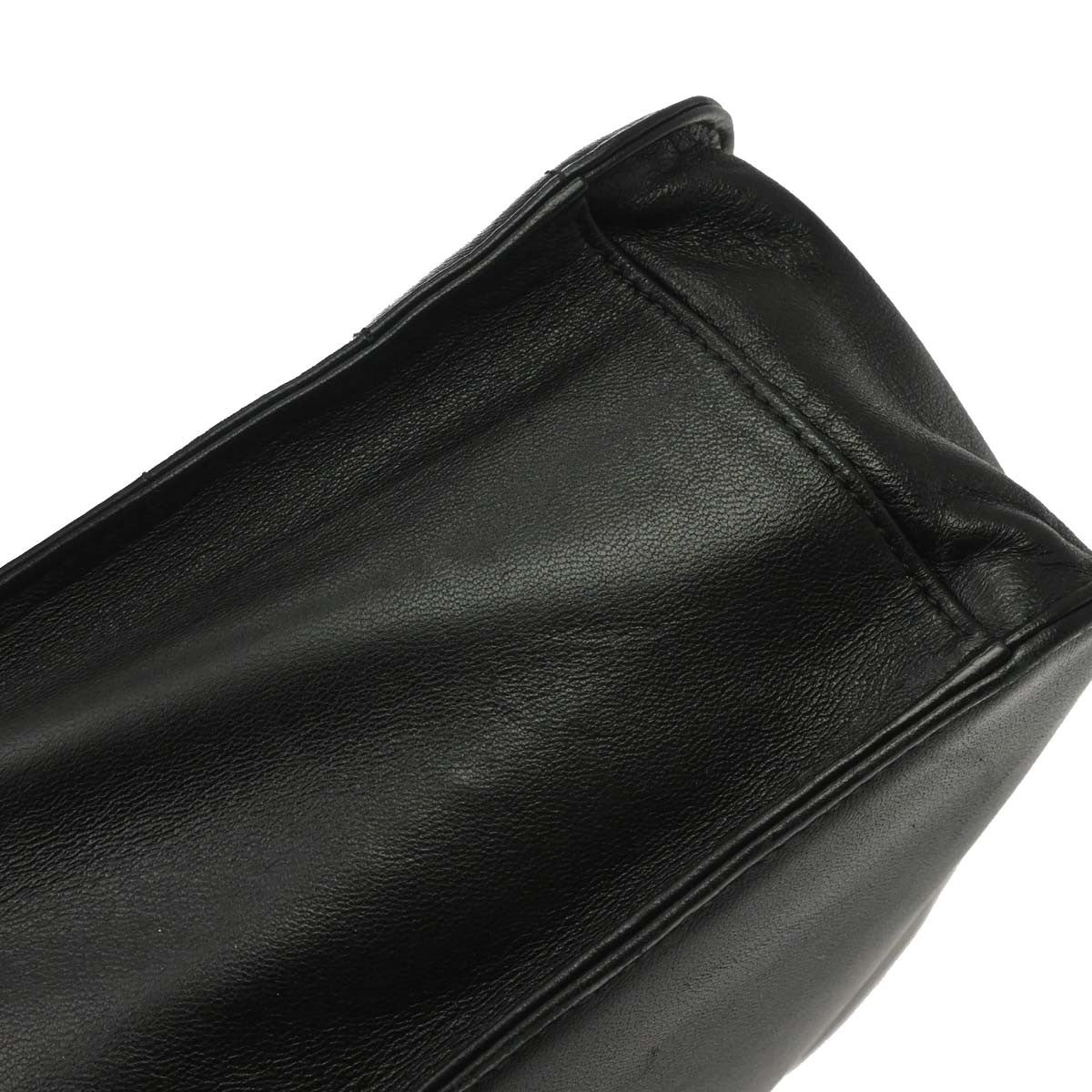 Chanel Chocolate Bar Cc Tote Quilted Leather Black Leather Tote Bag Bag (Authentic Pre-Loved)