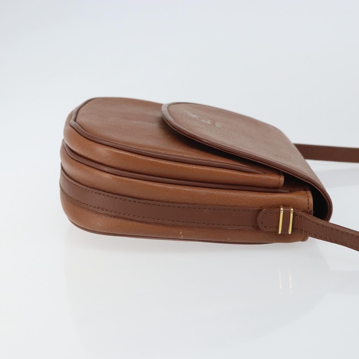 Burberry Vintage Flap Crossbody Bag Leather Brown Leather Shoulder Bag Bag (Pre-Loved)