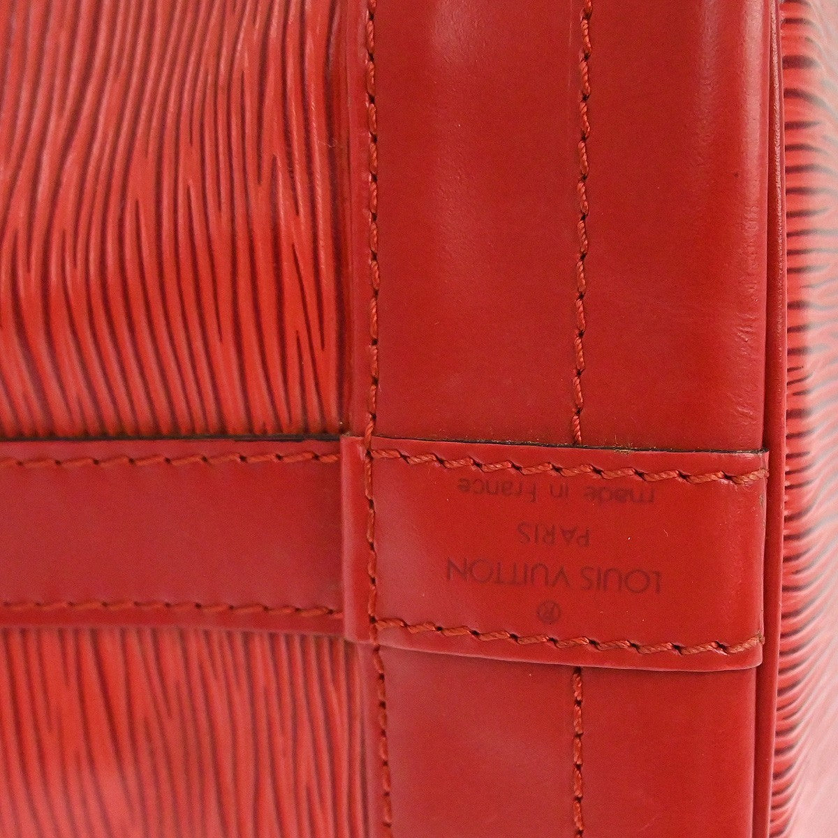Louis Vuitton Noe Handbag Epi Leather Red Leather Shoulder Bag Bag (Authentic Pre-Loved)