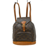 Louis Vuitton Vintage Montsouris Backpack Monogram Canvas Brown Canvas Backpack Bag (Authentic Pre-Loved)