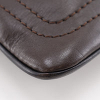 Louis Vuitton Sac Plat Crossbody Bag Utah Leather Brown Leather Shoulder Bag Bag (Pre-Loved)