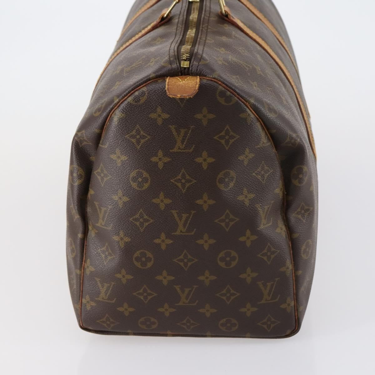 Louis Vuitton Keepall Bag Monogram Canvas Brown Canvas Travel Bag Bag (Authentic Pre-Loved)