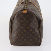 Louis Vuitton Keepall Bag Monogram Canvas Brown Canvas Travel Bag Bag (Authentic Pre-Loved)