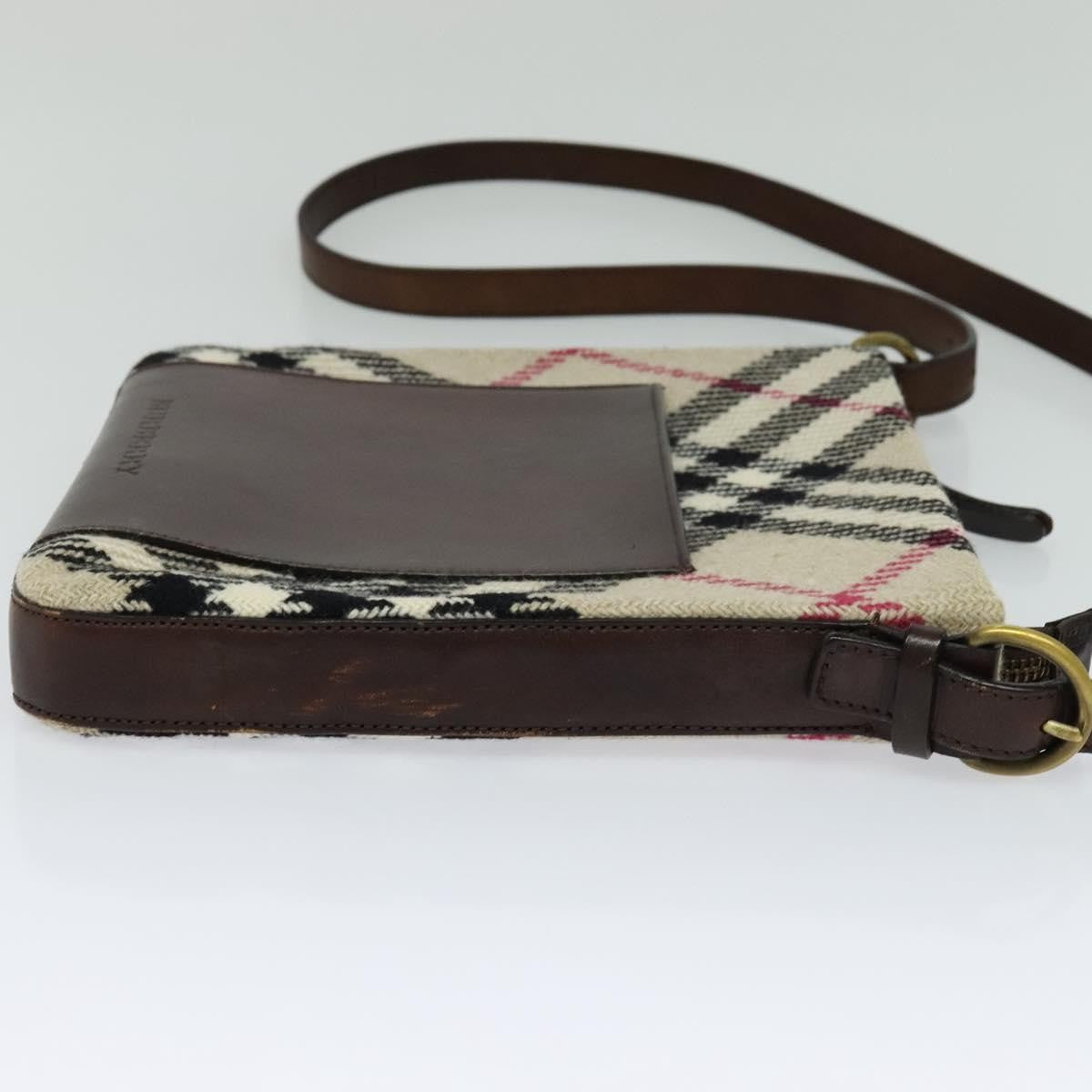 Burberry Nova Check Shoulder Bag Canvas Beige Canvas Shoulder Bag Bag (Authentic Pre-Loved)