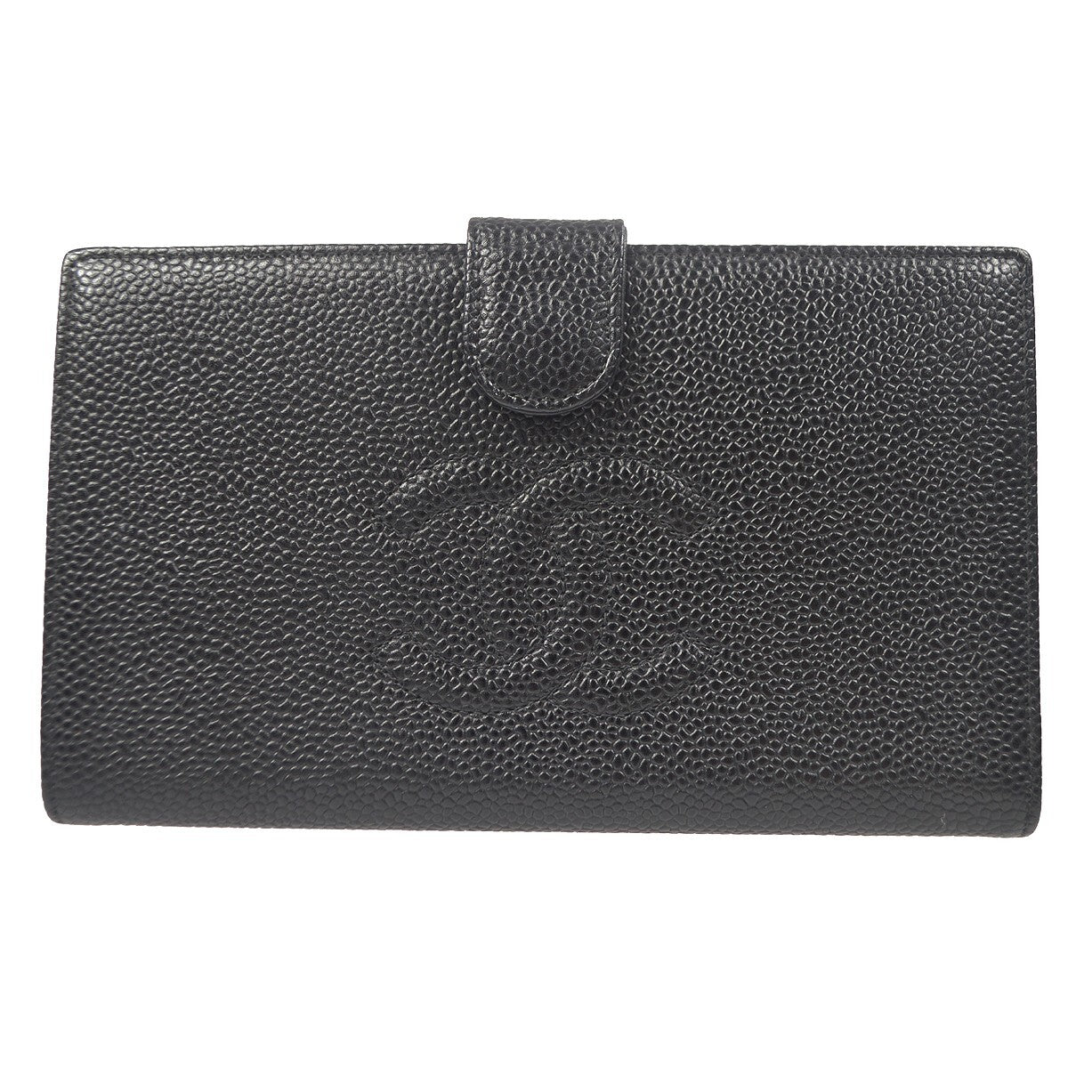Chanel Timeless Cc French Wallet Caviar Black Leather Wallets Accessory (Authentic Pre-Loved)