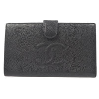 Chanel Timeless Cc French Wallet Caviar Black Leather Wallets Accessory (Authentic Pre-Loved)