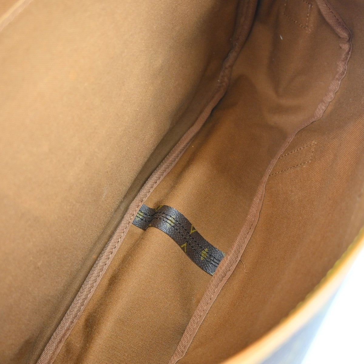 Louis Vuitton Saumur Handbag Monogram Canvas Brown Canvas Shoulder Bag Bag (Pre-Loved)