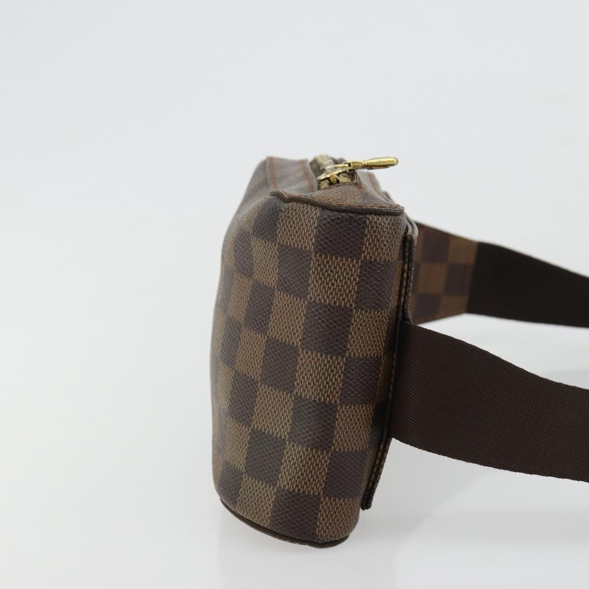Louis Vuitton Geronimos Waist Bag Damier Brown Canvas Shoulder Bag Bag (Authentic Pre-Loved)