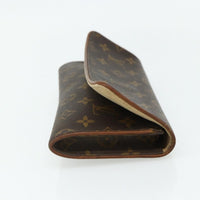 Louis Vuitton Twin Handbag Monogram Canvas Brown Canvas Clutche & Pouche Bag (Authentic Pre-Loved)
