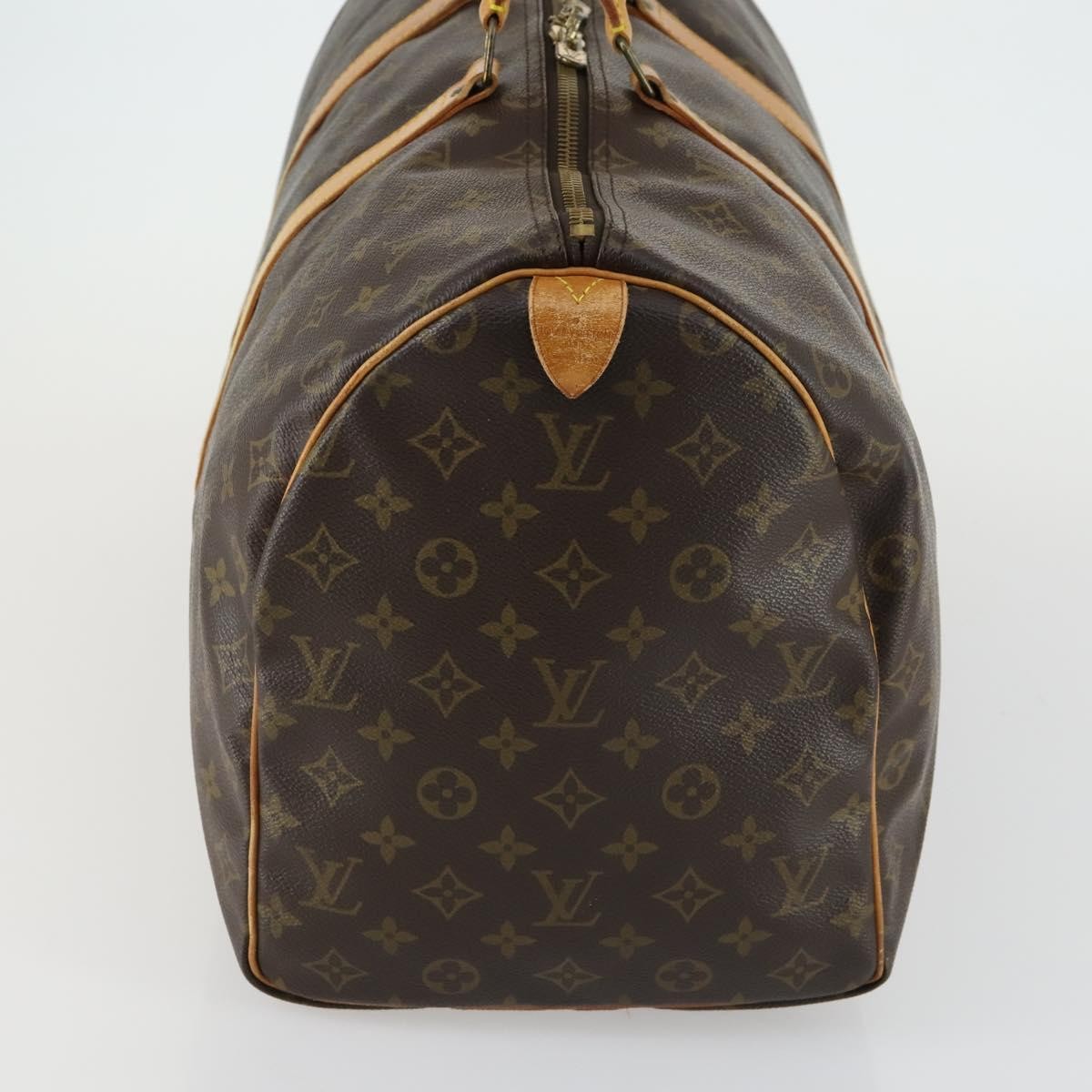 Louis Vuitton Keepall Bag Monogram Canvas Brown Canvas Travel Bag Bag (Pre-Loved)