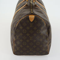 Louis Vuitton Keepall Bag Monogram Canvas Brown Canvas Travel Bag Bag (Pre-Loved)