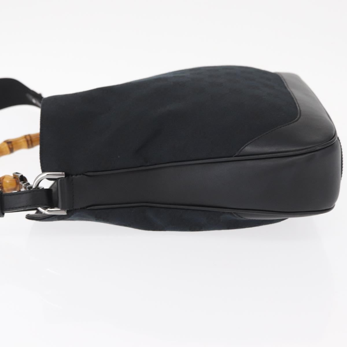 Gucci Diana Bamboo Shoulder Bag Gg Canvas Black Canvas Shoulder Bag Bag (Authentic Pre-Loved)