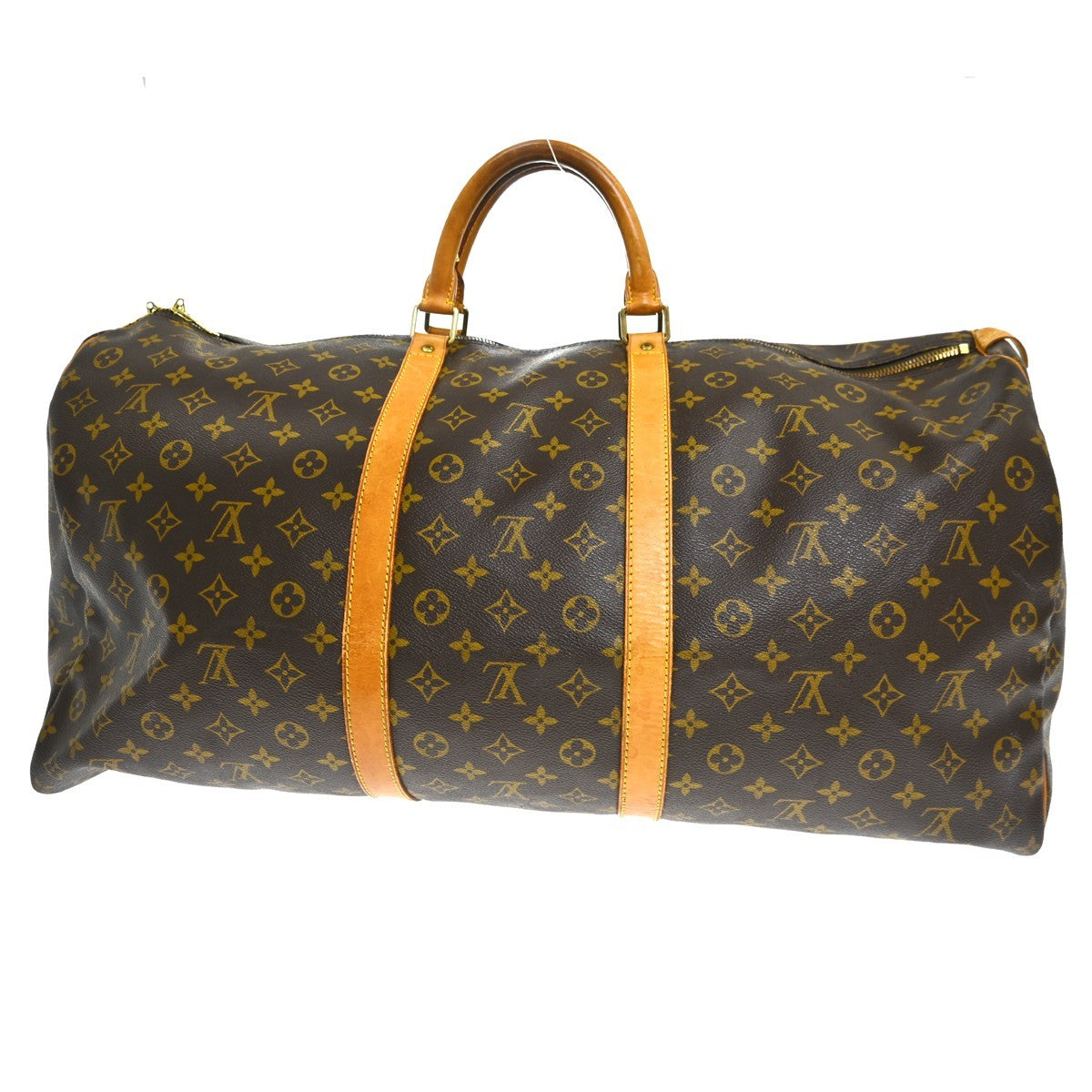 Louis Vuitton Keepall Bag Monogram Canvas Brown Canvas Travel Bag Bag (Pre-Loved)