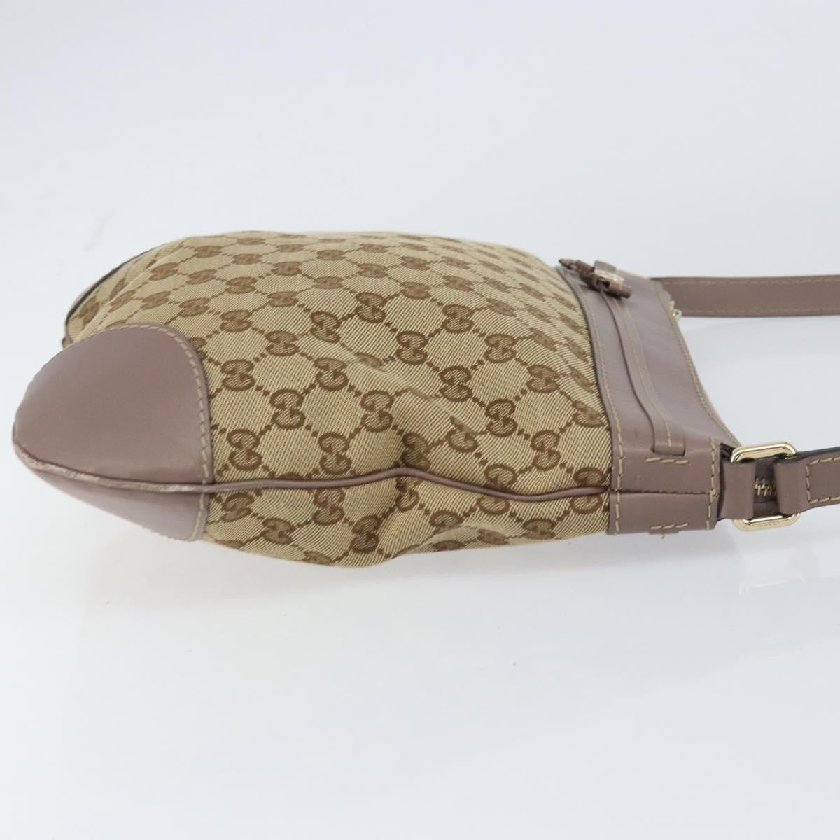 Gucci Mayfair Messenger Bag Gg Canvas And Leather Beige Canvas Shoulder Bag Bag (Pre-Loved)