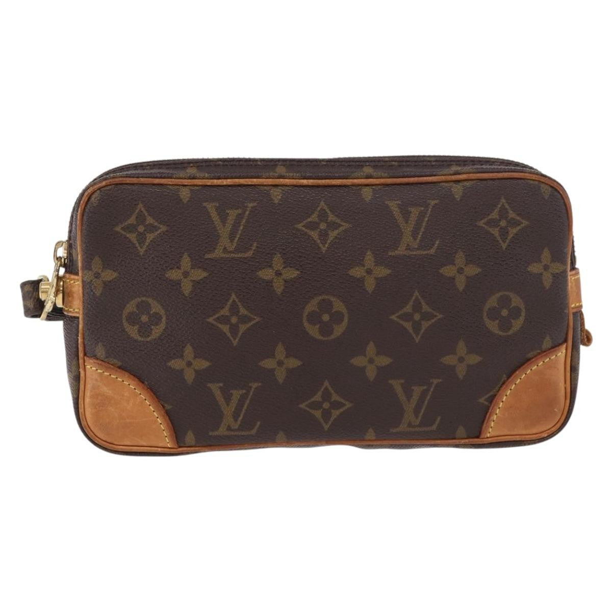 Louis Vuitton Marly Dragonne Clutch Monogram Canvas Brown Canvas Clutche & Pouche Bag (Pre-Loved)