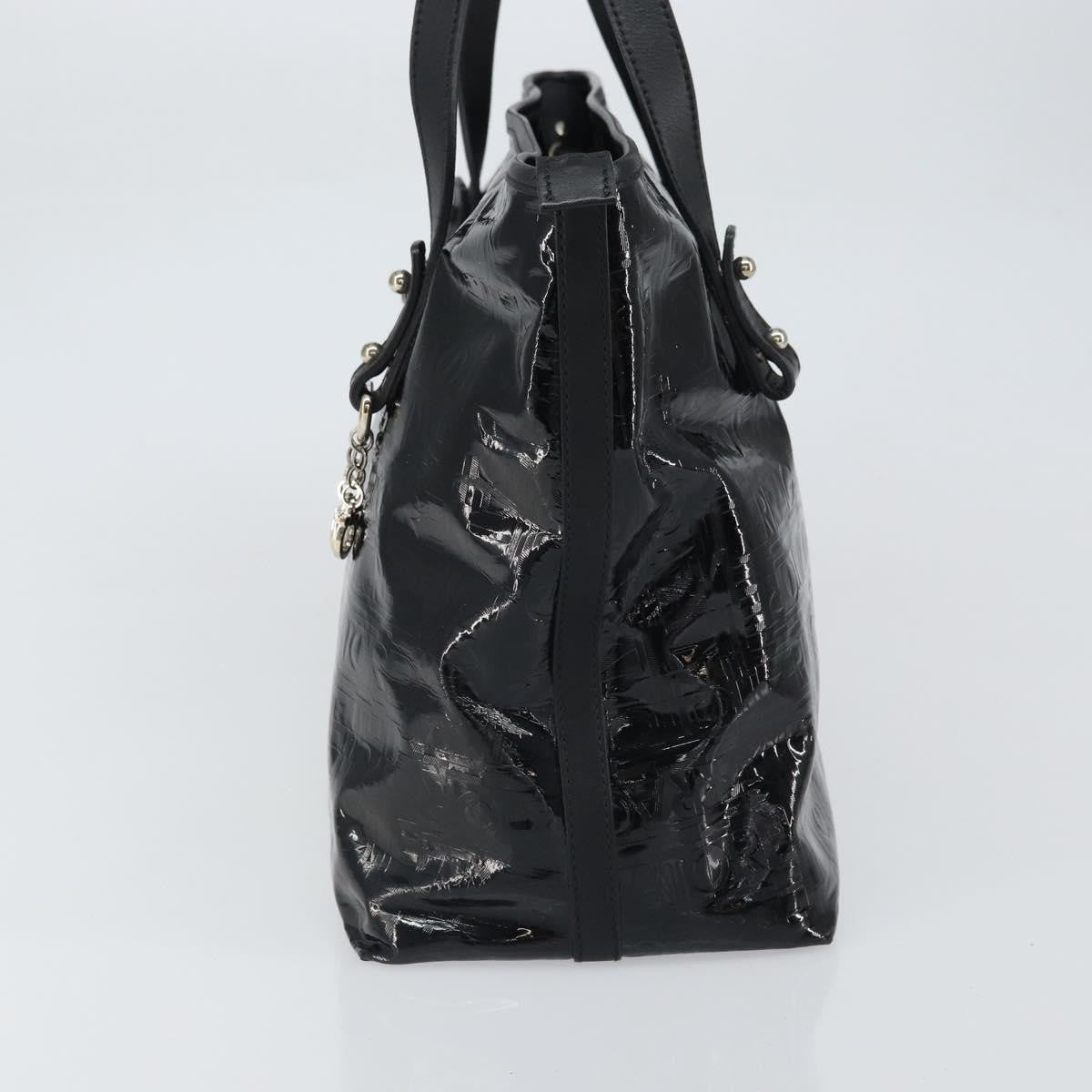 Salvatore Ferragamo Gancini Tote Patent Leather Black Patent_Leather Tote Bag Bag (Pre-Loved)