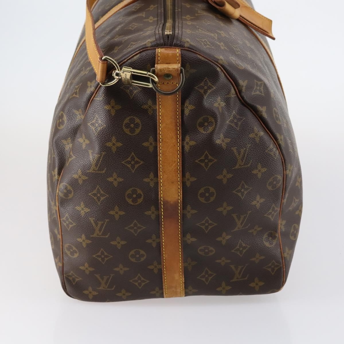 Louis Vuitton Keepall Bandouliere Bag Monogram Canvas Brown Canvas Travel Bag Bag (Authentic Pre-Loved)
