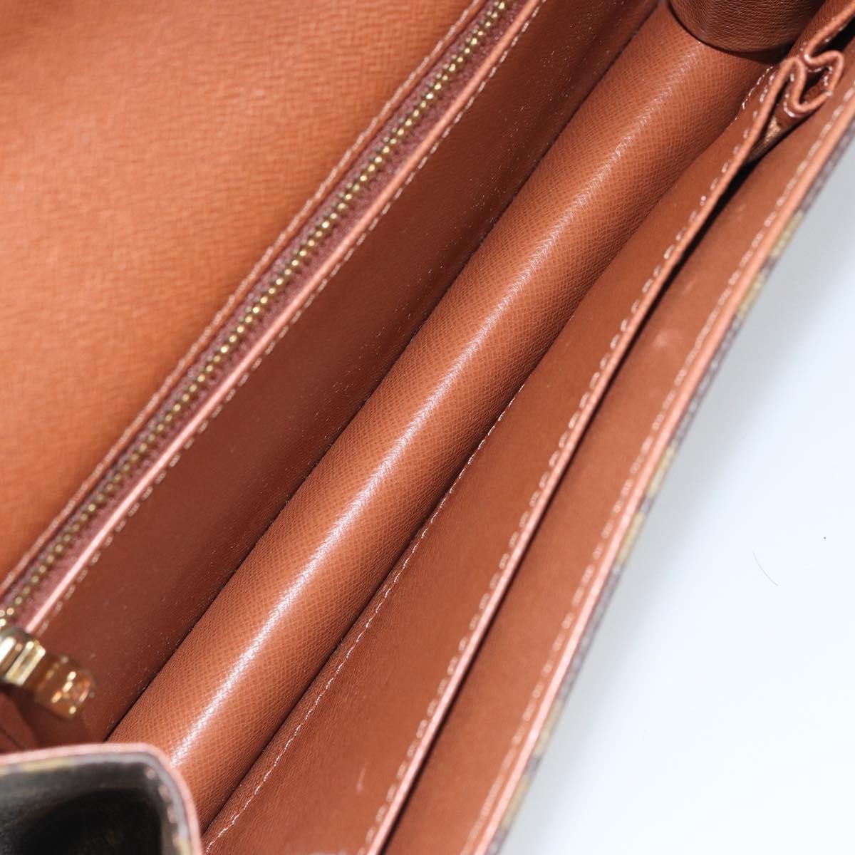 Louis Vuitton Dame Pochette Monogram Canvas Brown Canvas Clutche & Pouche Bag (Authentic Pre-Loved)