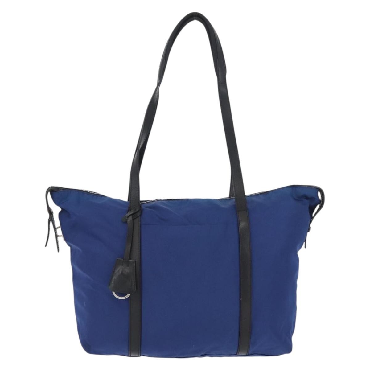 Prada Prada Vintage Tote Tessuto Blue Nylon Tote Bag Bag (Pre-Loved)