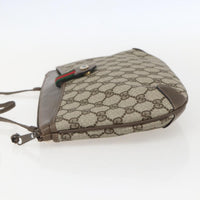 Gucci Vintage Web Crossbody Bag Gg Coated Canvas Beige Canvas Shoulder Bag Bag (Authentic Pre-Loved)