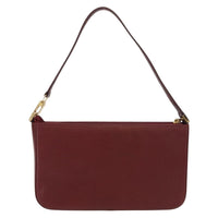Burberry Vintage Shoulder Bag Leather Burgundy Leather Shoulder Bag Bag (Authentic Pre-Loved)