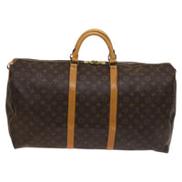 Louis Vuitton Keepall Bag Monogram Canvas Brown Canvas Travel Bag Bag (Authentic Pre-Loved)