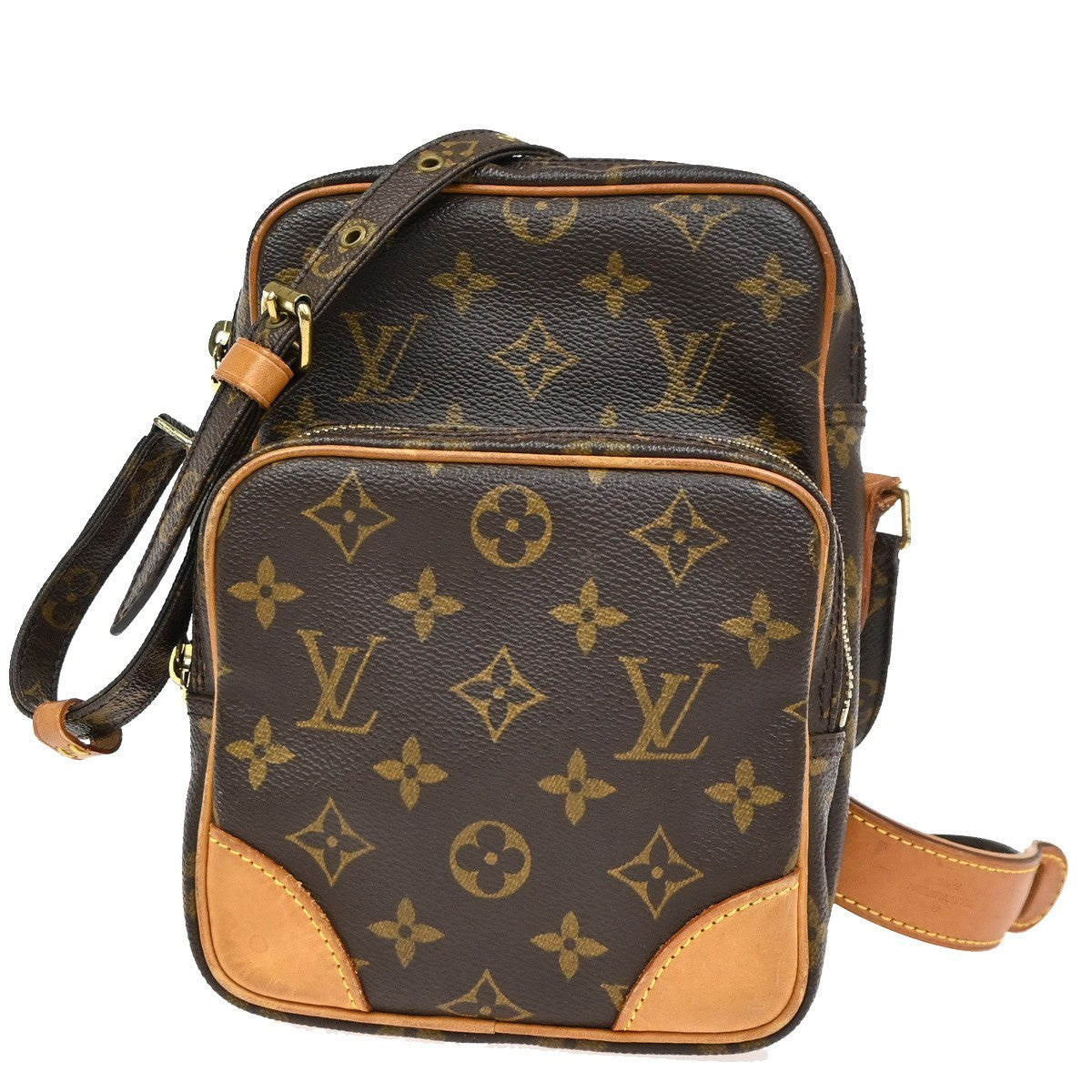 Louis Vuitton Amazone Bag Monogram Canvas Brown Canvas Shoulder Bag Bag (Authentic Pre-Loved)